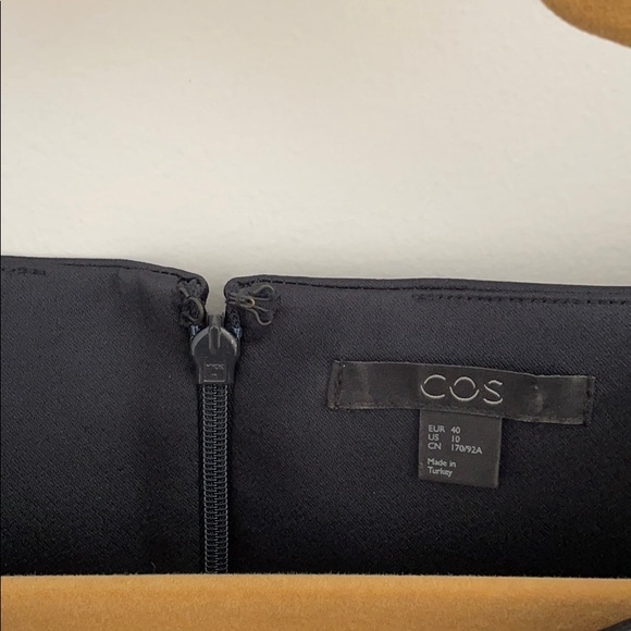 COS DARK NAVY BLUE DRESS SIZE 10 - Picture 2 of 7